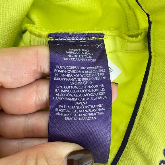 Ralph Lauren Purple Label Women's 160 Slim Leg Denim Jeans Size 25 Yellow Preppy - Picture 7 of 16